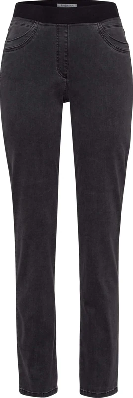 Raphaela by Brax Women's Pamina Fun Soft Tencel Denim Jeans, Charcoal Grey, 36W x 32L