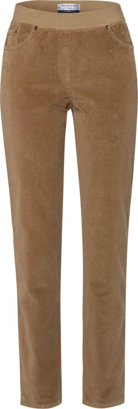 Raphaela by Brax Women's Pamina Soft Corduroy Trousers, Sand, 36W x 30L