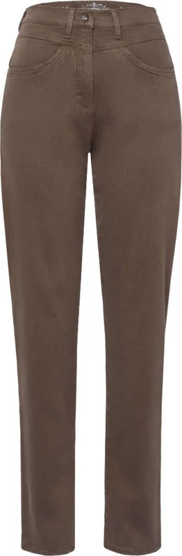 Raphaela by Brax Women's Caren New Soft Tencel Denim Trousers, Dark Olive, 29W x 32L