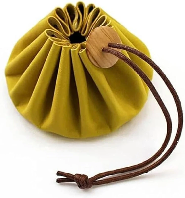 Cohana Himeji Leather Pouch Yellow - 1pc