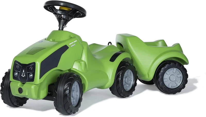 Rolly Toys rollyMinitrac Deutz Agrokid Baby Ride-On Set with Trailer (Ride-On with Storage Compartment, Ergonomic Vehicle Contour, Steering Wheel with Horn, Suitable for Ages 1 ½ Years) 135899 - Image 1