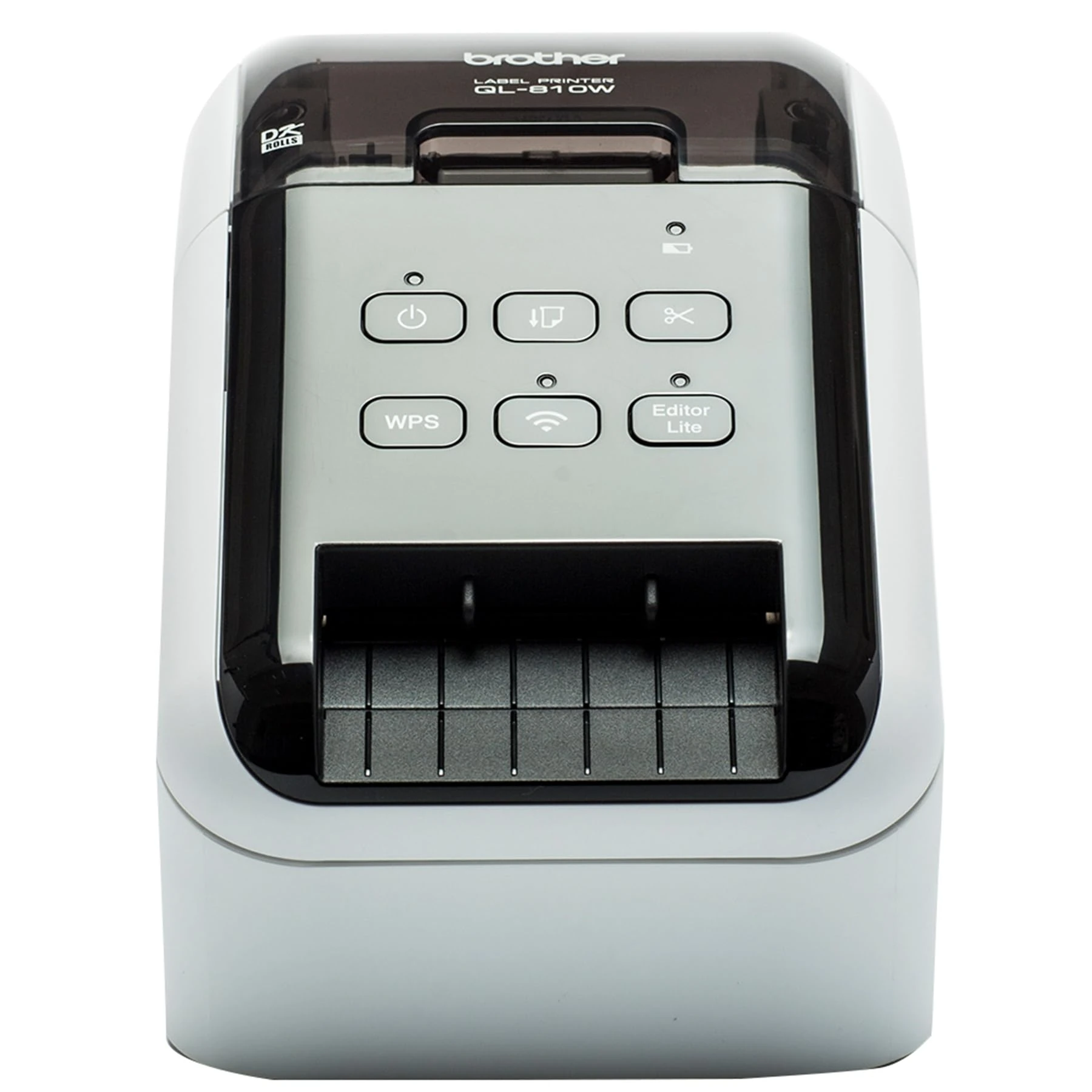 Brother QL810Wc High Speed Desktop Label Printer | USB 2.0| Address Labelling | Wide Format 4 Inch Labels | UK Plug, white