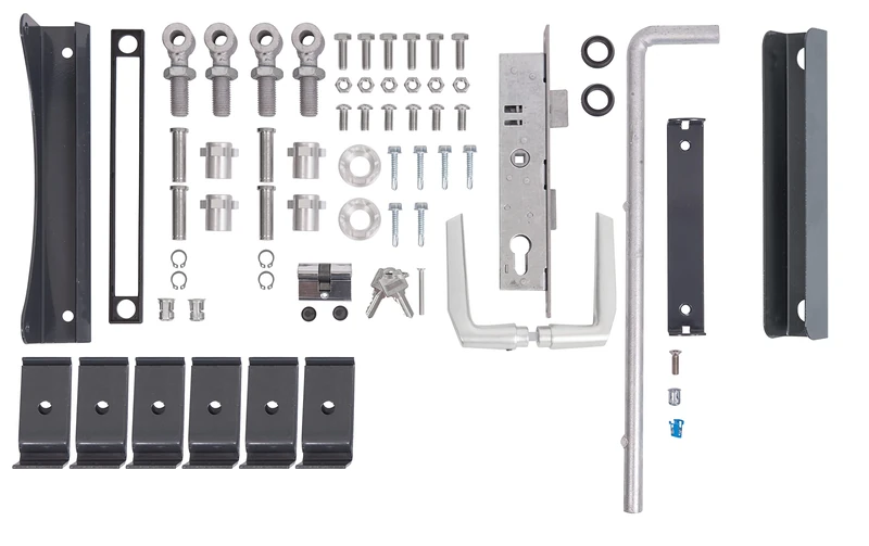 Alberts 678180 Industrial Gates, Charcoal, für Höhen bis 120 cm