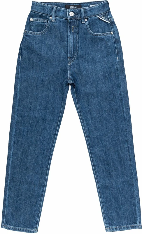 Replay girls' jeans Jorgi Mom-Fit made of comfort denim, blue (Medium Blue 009), 12 years
