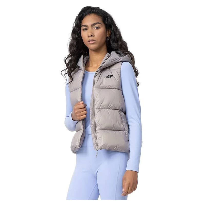 4F Down Jacket for Women, Light Brown, XS