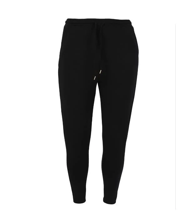 Q SPORTSWEAR Women's Tiamo Trousers, 1001 Black, 48 (EU)