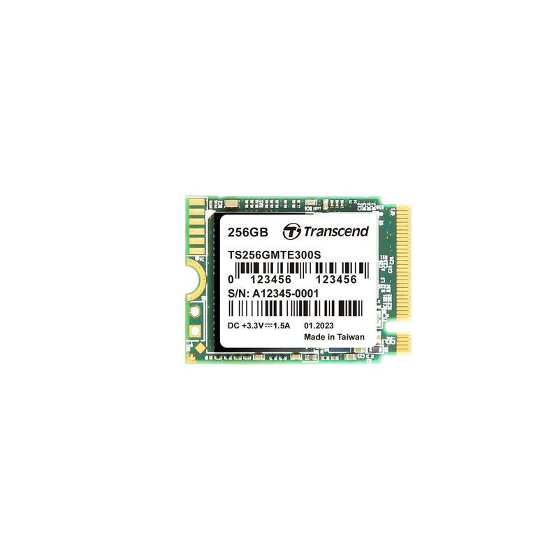 Transcend 256GB M.2 2230 NVMe PCIe Gen3 x4 Internal SSD, Solid State Drive, 3D NAND Flash TLC, (Read/Write - up to 2,900/2,650 MB/s) 5 Year Limited Coverage - TS256GMTE300S