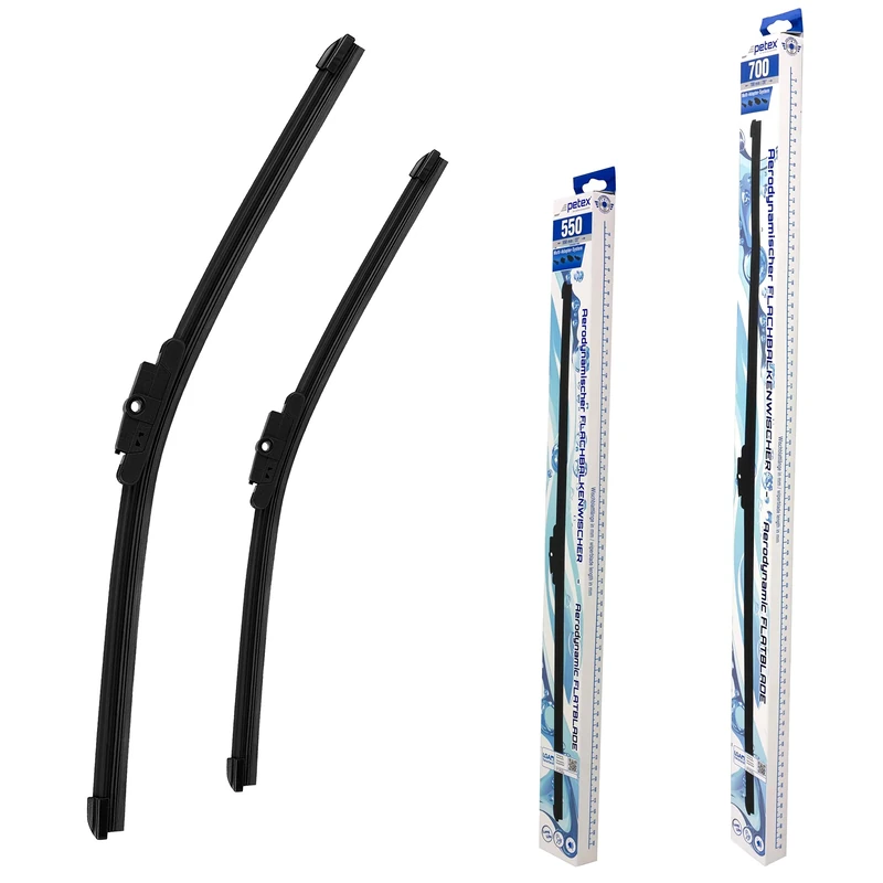 PETEX Windscreen Wipers Length 700 mm/550 mm - Front Windscreen Set