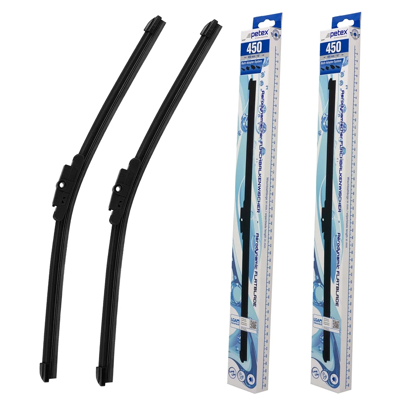 PETEX Windscreen Wipers Length 450 mm/450 mm - Front Windscreen Set - Image 1