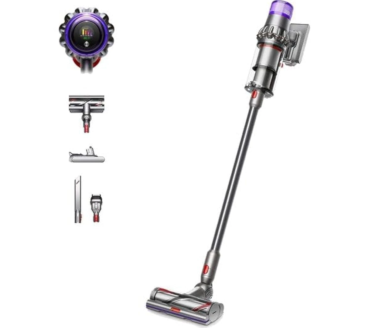 Dyson V15 Detect Cordless Vacuum Cleaner - Iron & Nickel