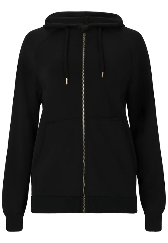 Endurance Women's Hyvill Sweat Jacket, Opaque, 1001 Black, 48 (EU)