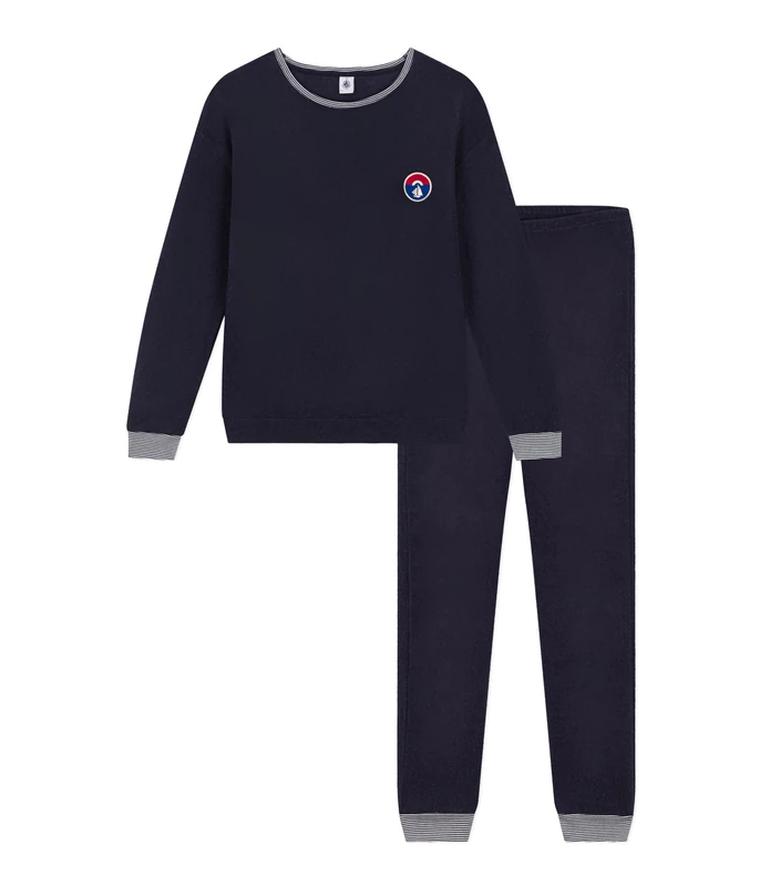 Petit Bateau Women’s Pyjamas, Blue Smoking, I