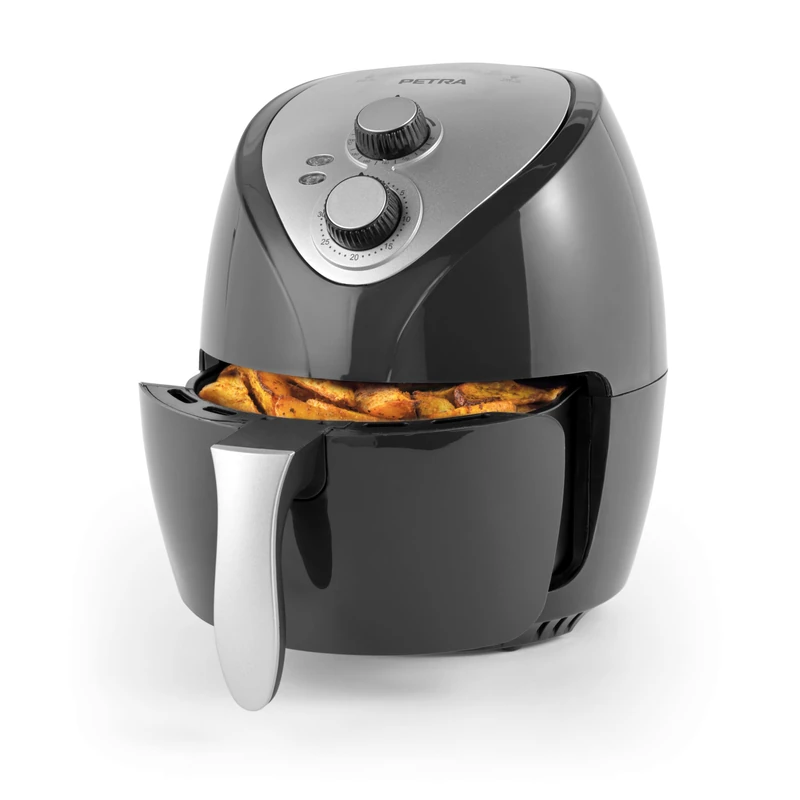 Petra PT5314HEVDEEU10 3.2 L Hot Air Fryer, Removable Non-Stick Container, Hot Air Circulation, Little/No Oil, 30 min Timer, On/Off Lights, Adjustable Temperature, 1300W