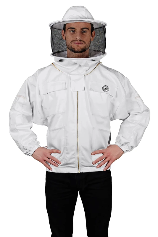 Humble Bee 310 Polycotton Beekeeping Jacket with Round Veil