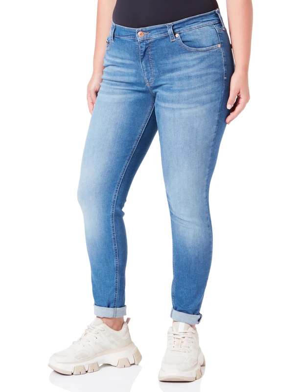 Tommy Jeans Women's Nora Skinny Fit Jeans, Blue (Denim Medium), 28W / 32L
