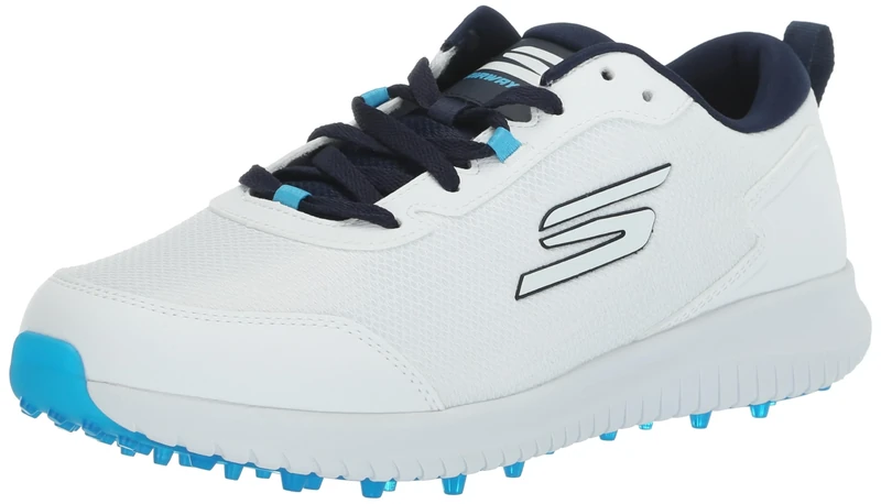 Skechers Mens Go Golf Max Fairway 4 Golf Shoes - White/Navy/Blue - UK 8