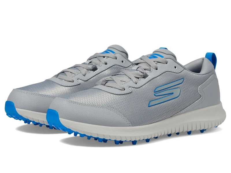 Skechers Mens Max Fairway 4 Lightweight Spikeless Golf Shoe, Gray/Blue, 7 UK Wide