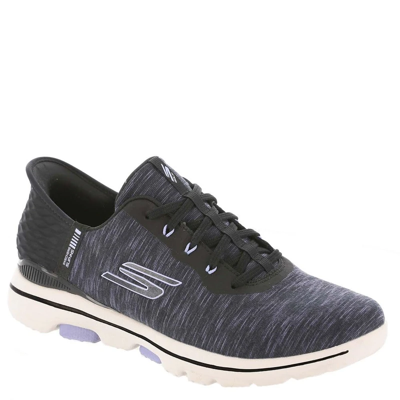 Skechers Go Golf Walk 5 Slip Ins Spikeless Shoes Womens Black/Lavender 7 UK