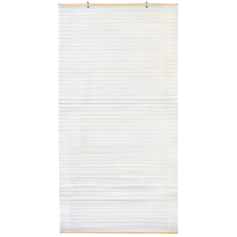 Red Lantern Rice Paper Cordless Window Shade Blinds - White - 36" Wide
