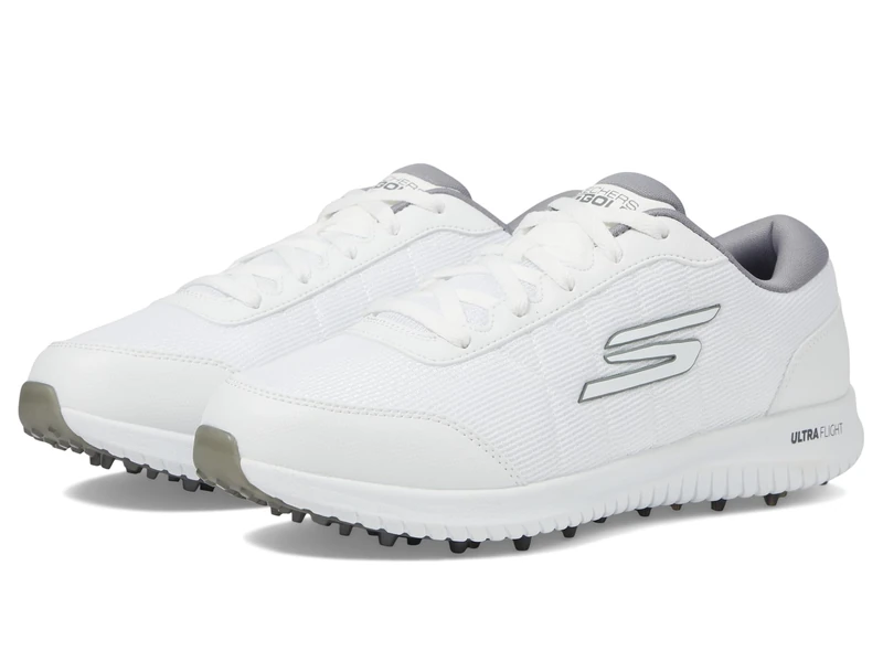 Skechers Womens Go Golf Max Fairway 4 Spikeless Golf Shoes White/Grey 7 (40)