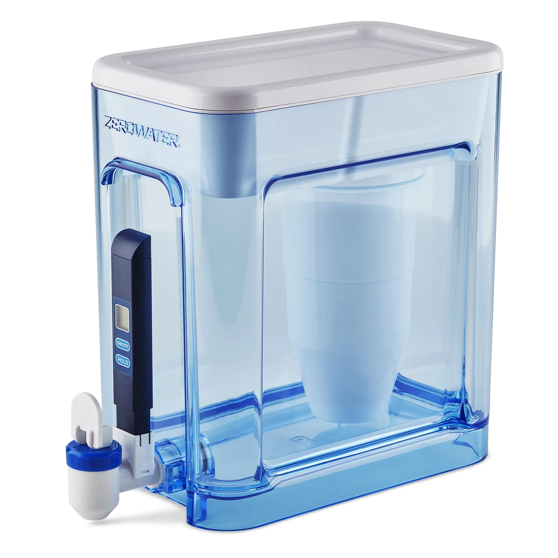 Culligan ZeroWater 5.2 L Ready-Read 5-Stage Water Filter Dispenser, IAPMO Certified to Reduce Lead and PFOA/PFOS, Instant TDS Read Out