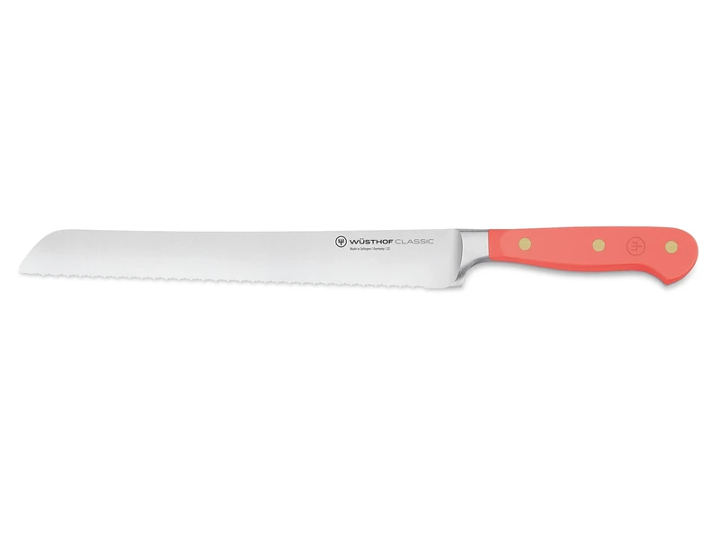 WÜSTHOF Classic Coral Peach 9" Double Serrated Bread Knife
