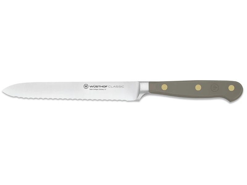 WÜSTHOF Classic Velvet Oyster 5" Serrated Utility Knife