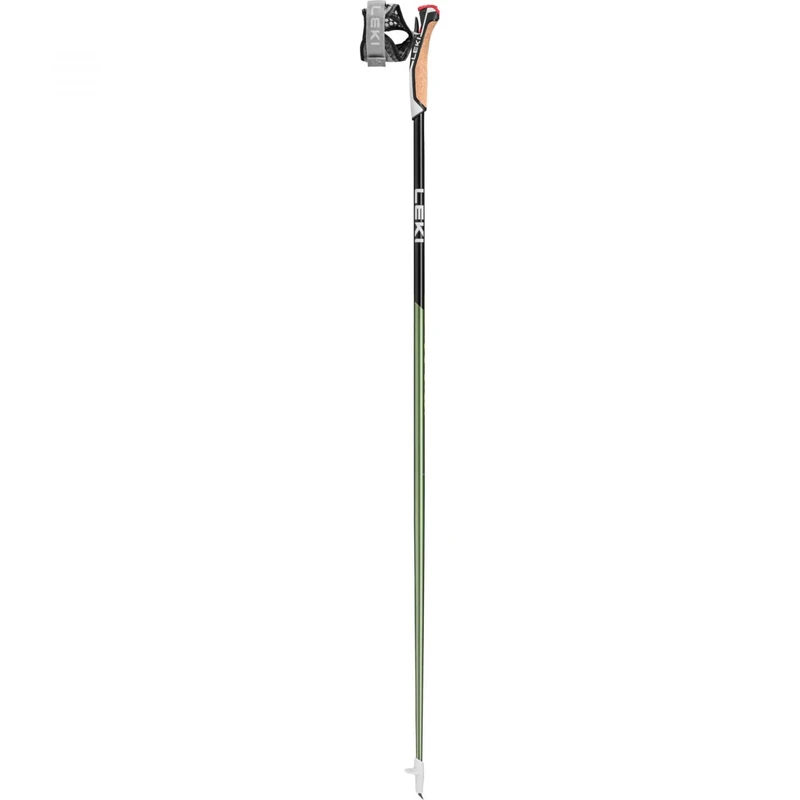 LEKI Carbon Flash - Length: 130 cm - Metallic Green/Neon Black