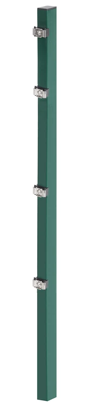 Alberts 677893 Post for Double Rod mat Fence Grid, Green, Länge 120 cm