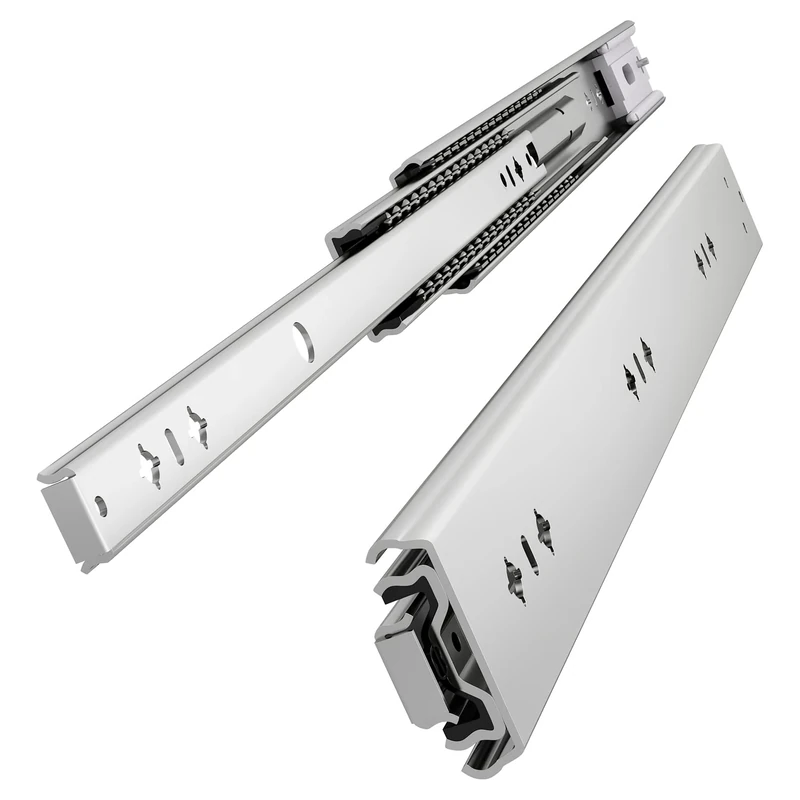 VADANIA VK2053 Soft Close Heavy Duty Drawer Runners 1000mm, Ball Bearing 3-Fold Full Extension, Side Mount, 1-Pair…