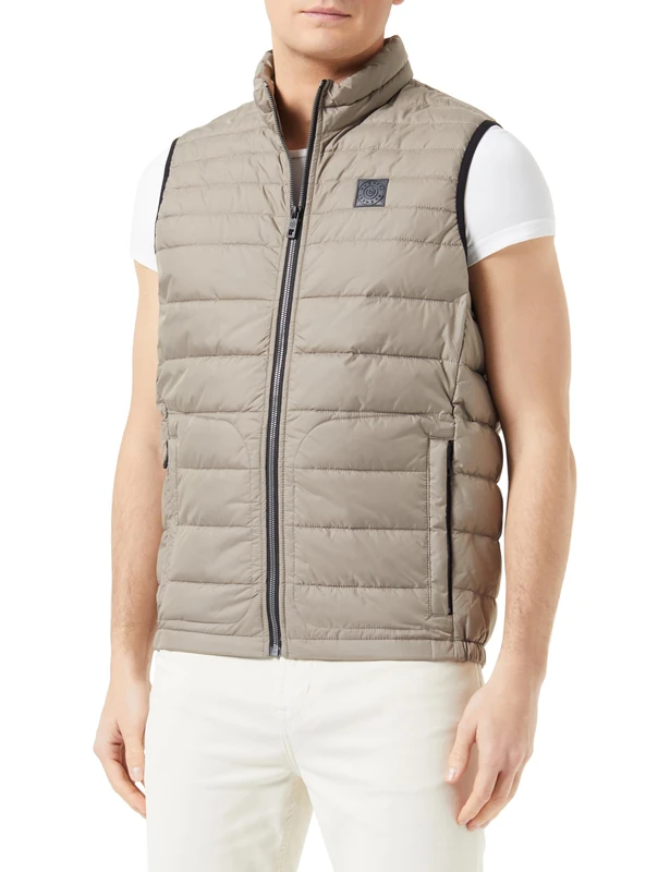 bugatti Men's 470100-41032 Sportswear Vests, beige-20, 50 - Image 1