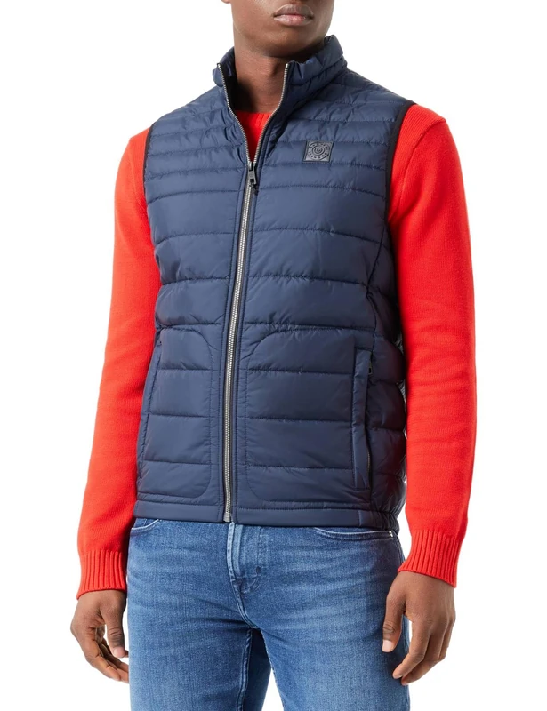 bugatti Men's 470100-41032 Sportswear vests, marine-60,