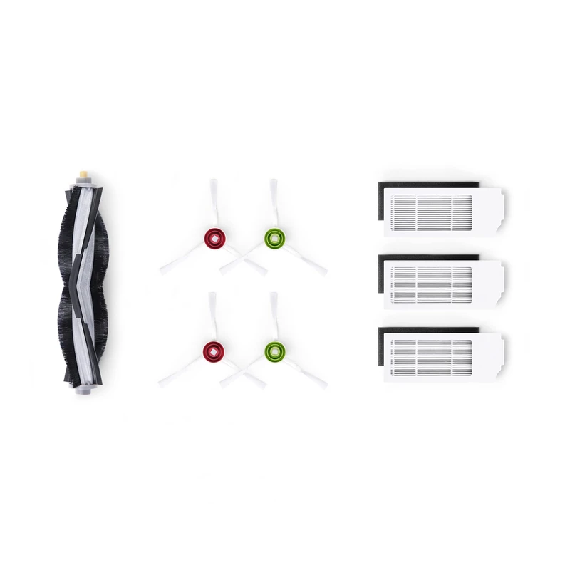 ECOVACS Accessory Pack (Replacement Brushes and Filters) for DEEBOT T10 Omni/ X1 Omni(White)/ T10 Plus, White