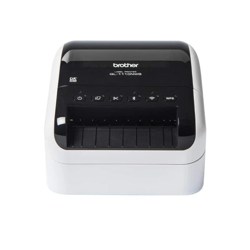 Brother QL-1110NWBc Label Printer | Shipping Labeller | Wireless/USB 2.0 | Desktop | Wide Format 4 Inch Labels | UK Plug