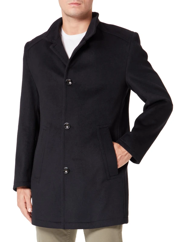 bugatti Men's 421400-49074 Coat, schwarz-50, 38