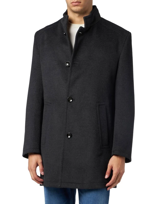 bugatti Men's 421400-49074 Coat, Dark grey-40, 26