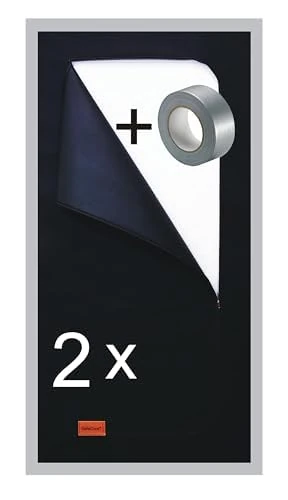 SafeCore 2 Pack Anti-dust Zip Door + Tape 220x110 cm, Thick Polypropylene dust Door Cover with Double-Sided Zip, Durable Building dust Guard Door Cover for Renovation and Construction