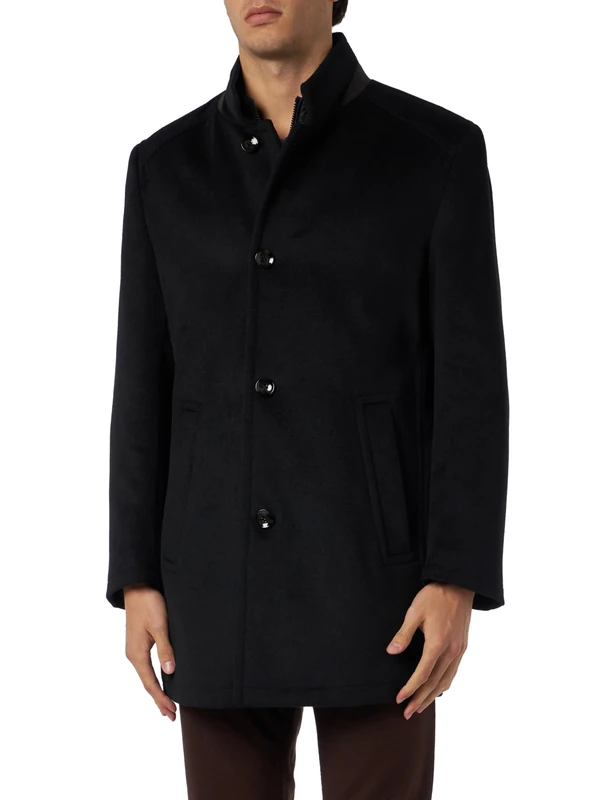 bugatti Men's 421428-49074 Coat, schwarz-50, 48