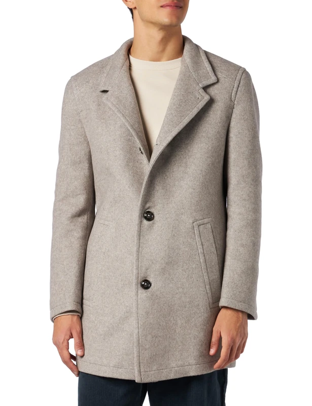 bugatti Men's 422600-44070 Coat, beige-20, 40