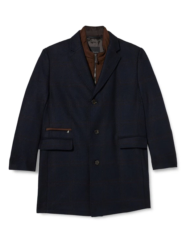 bugatti Men's 422928-44068 Coat, marine-60, 26 - Image 1