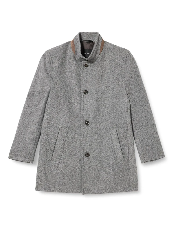 bugatti Men's 422600-44070 Coat, hellgrau-40, 102 cm