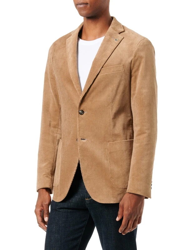 bugatti Men's 497100-49284 Jacket, Beige-20, 38