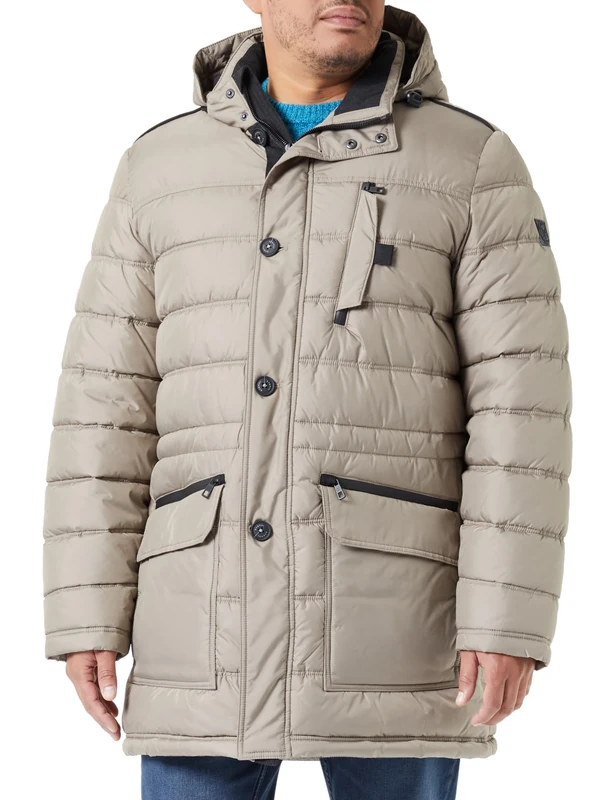 bugatti Men's 470613-41032 Coat, beige-20, 30