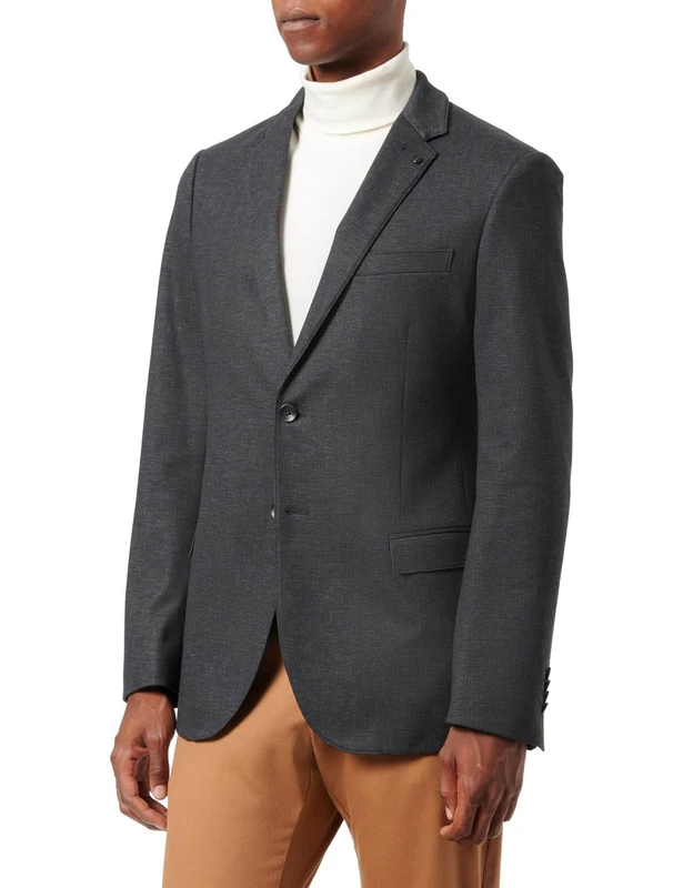 bugatti Men's 497088-49281 Jacket, Dark grey-40, 40L