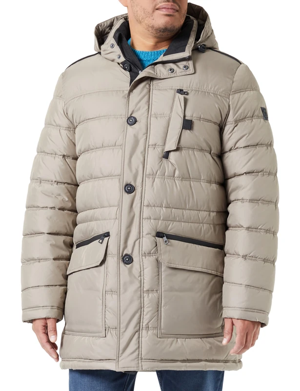 bugatti Men's parka, Beige-20
