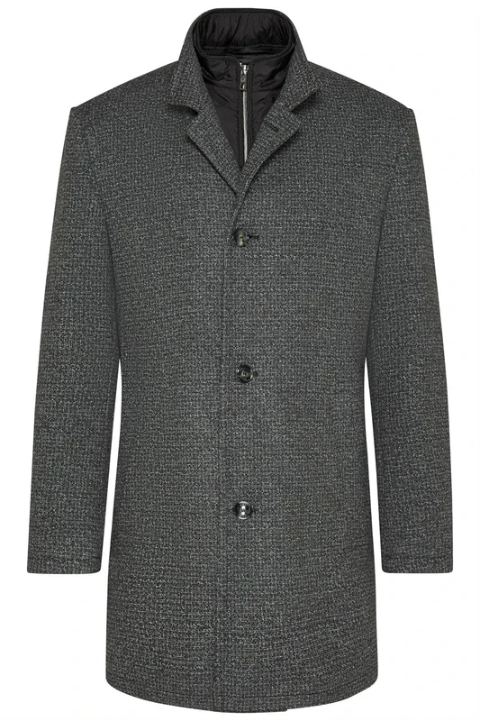 bugatti Men's coat, Dark grey-40