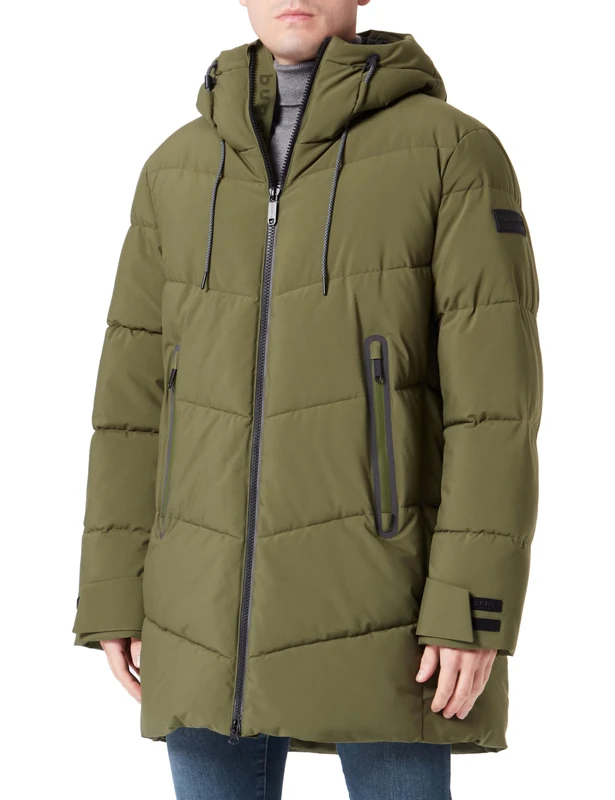 bugatti Men's 474613-41034 Coat, oliv-30, 52