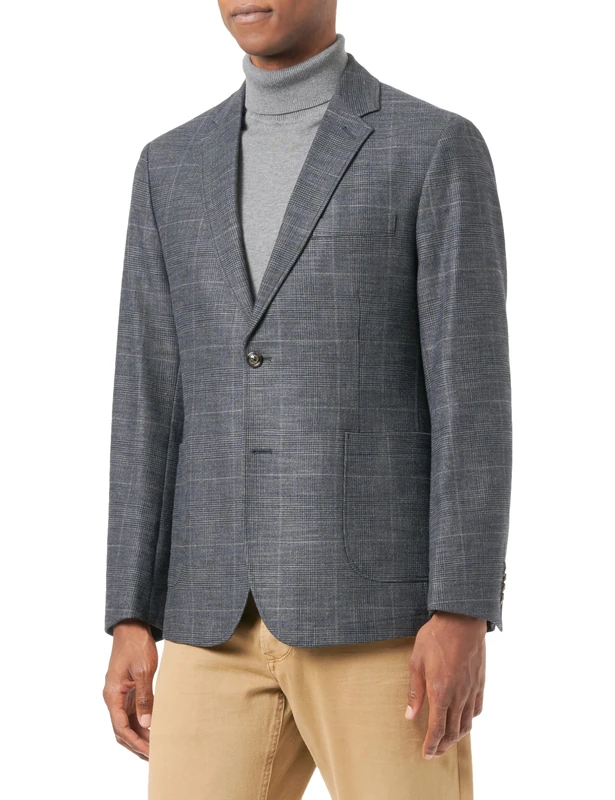 bugatti Men's 498000-49299 Blazer, dunkelgrau-40, 40