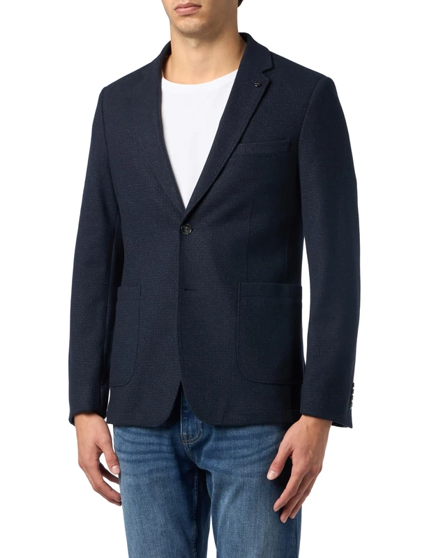 bugatti Men's 498233-49200 Jacket, Marine-60, 38R