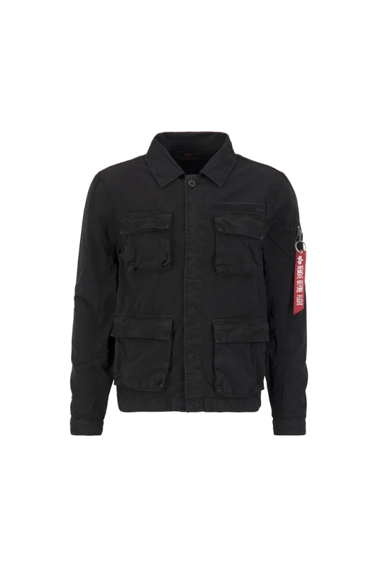 Alpha Industries Ripstop Cargo Men's Overshirt Black